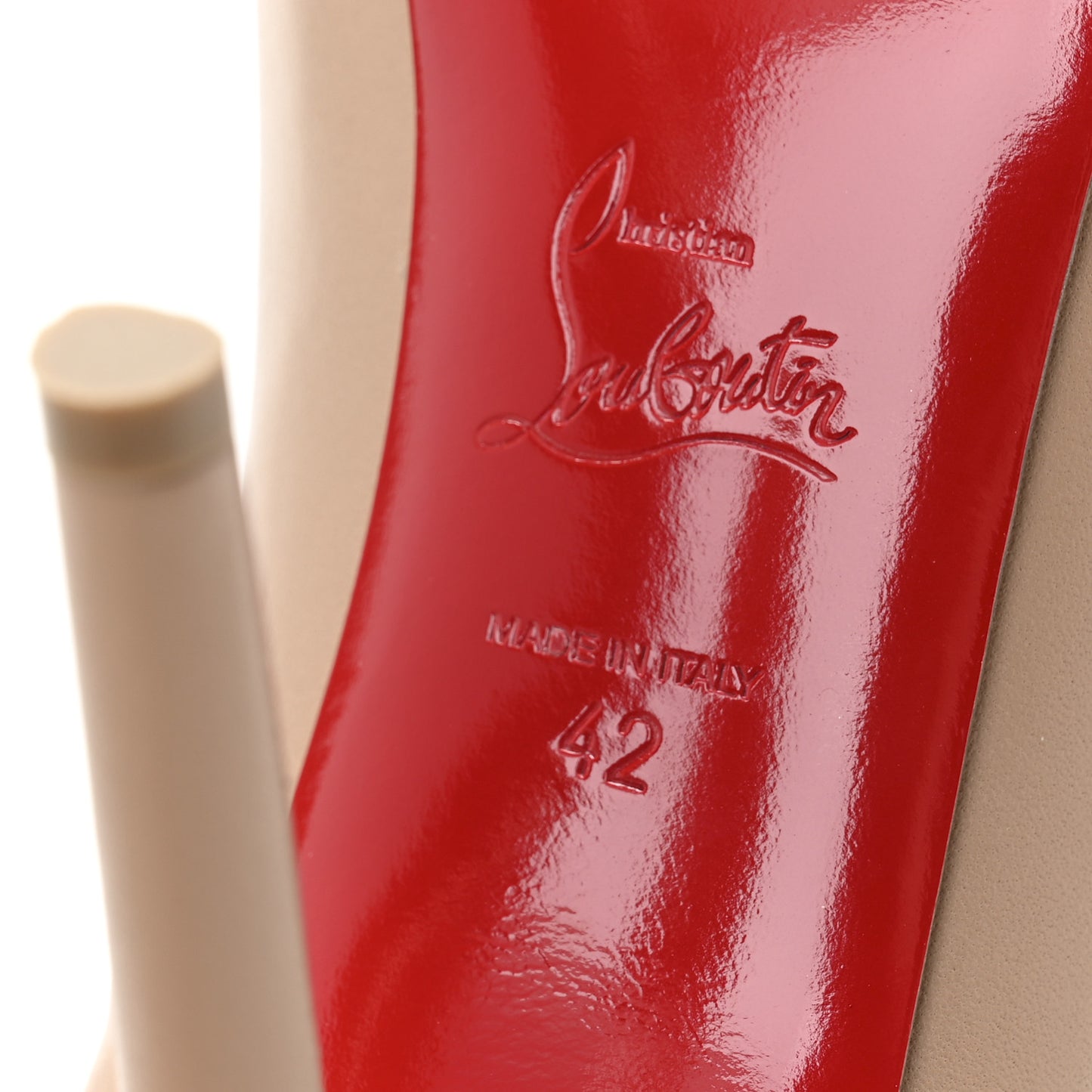 Nappa Apostrophy 100 Pumps 42 Nude