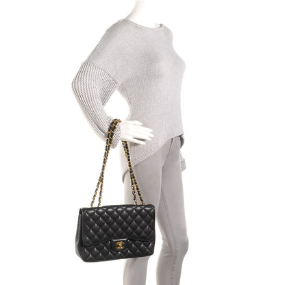 Chanel Caviar Jumbo Single Flap Black 2 of 7
