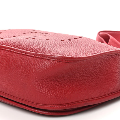 Hermes Taurillon Clemence Evelyne II GM Rouge Garance 10 of 10