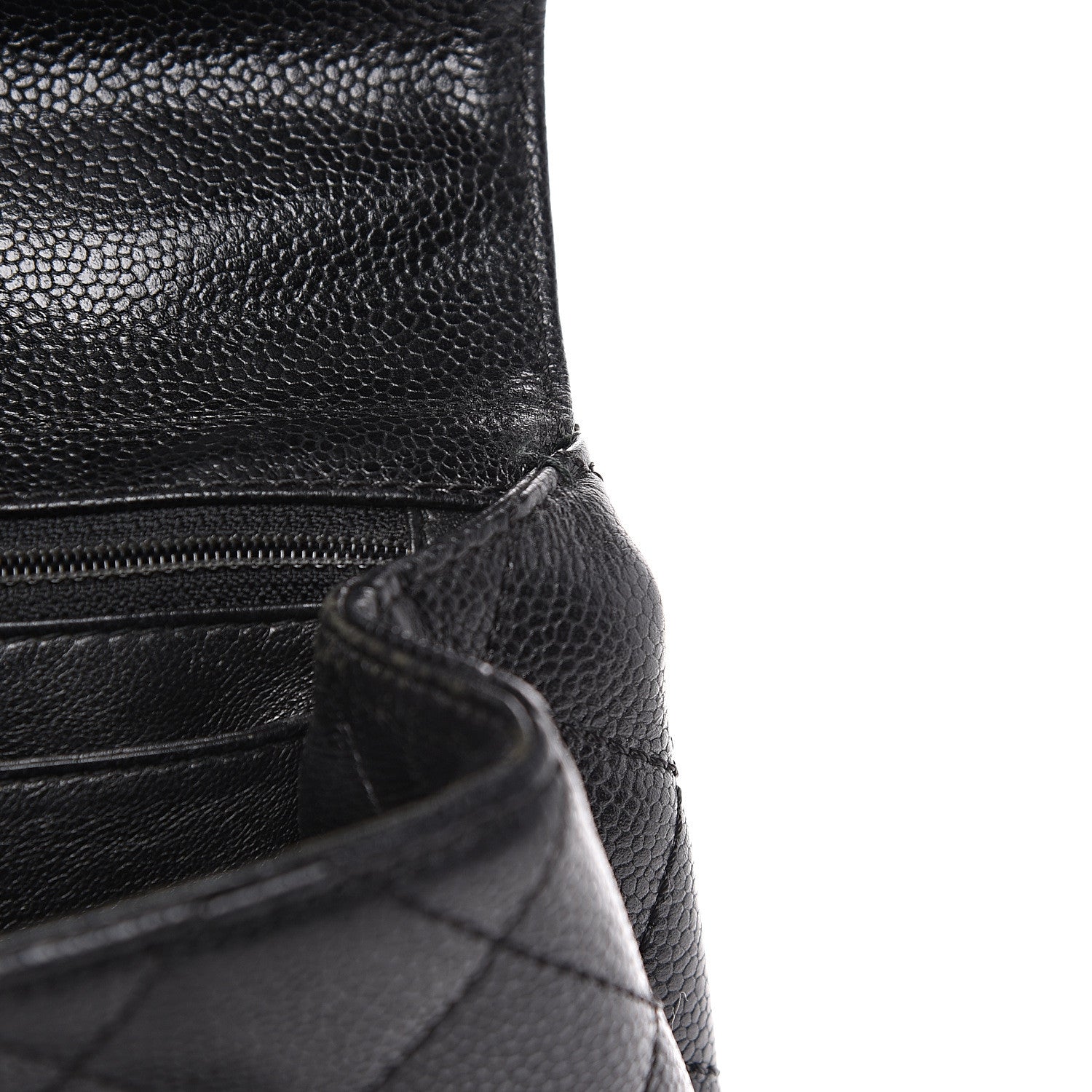 Chanel Caviar Quilted Jumbo Kelly Flap Black 14 of 18