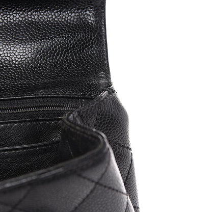 Chanel Caviar Quilted Jumbo Kelly Flap Black 14 of 18