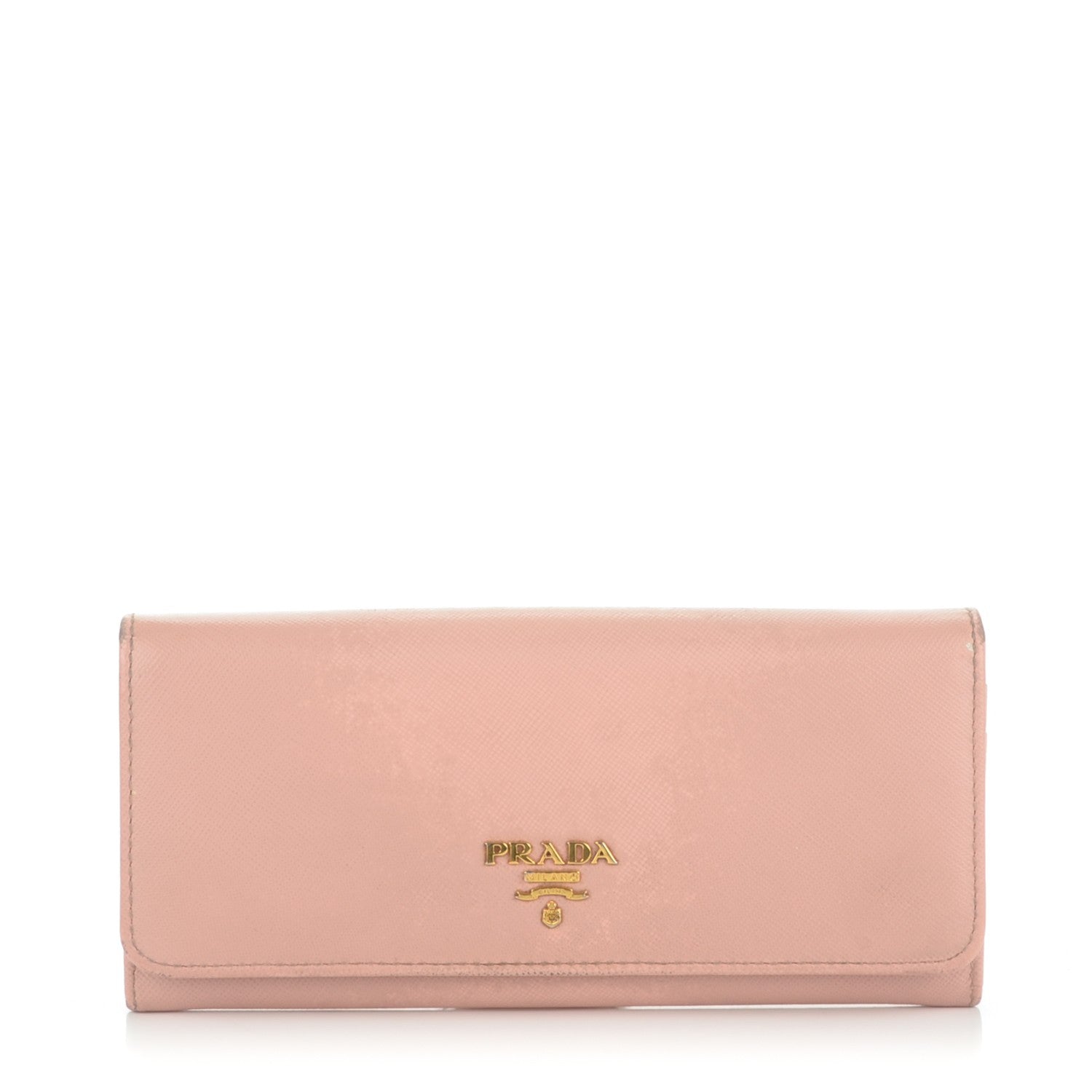 Prada Saffiano Metal Continental Flap Wallet Orchidea 1 of 7