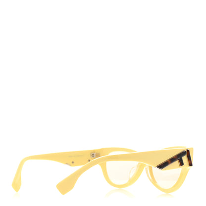 Fendi Acetate Fendi First Round Sunglasses FE40135F Yellow 4 of 7
