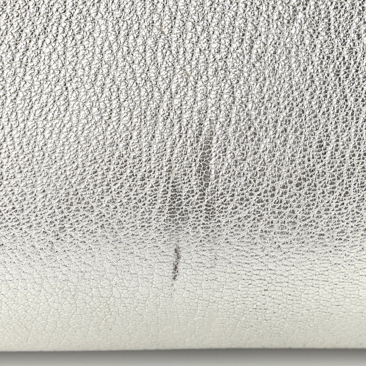 Metallic Sugar Goatskin Small Antigona Silver
