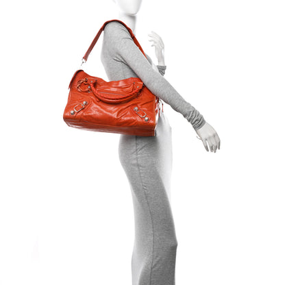 Balenciaga Agneau Giant 21 Silver Hardware City Mandarine 3 of 13