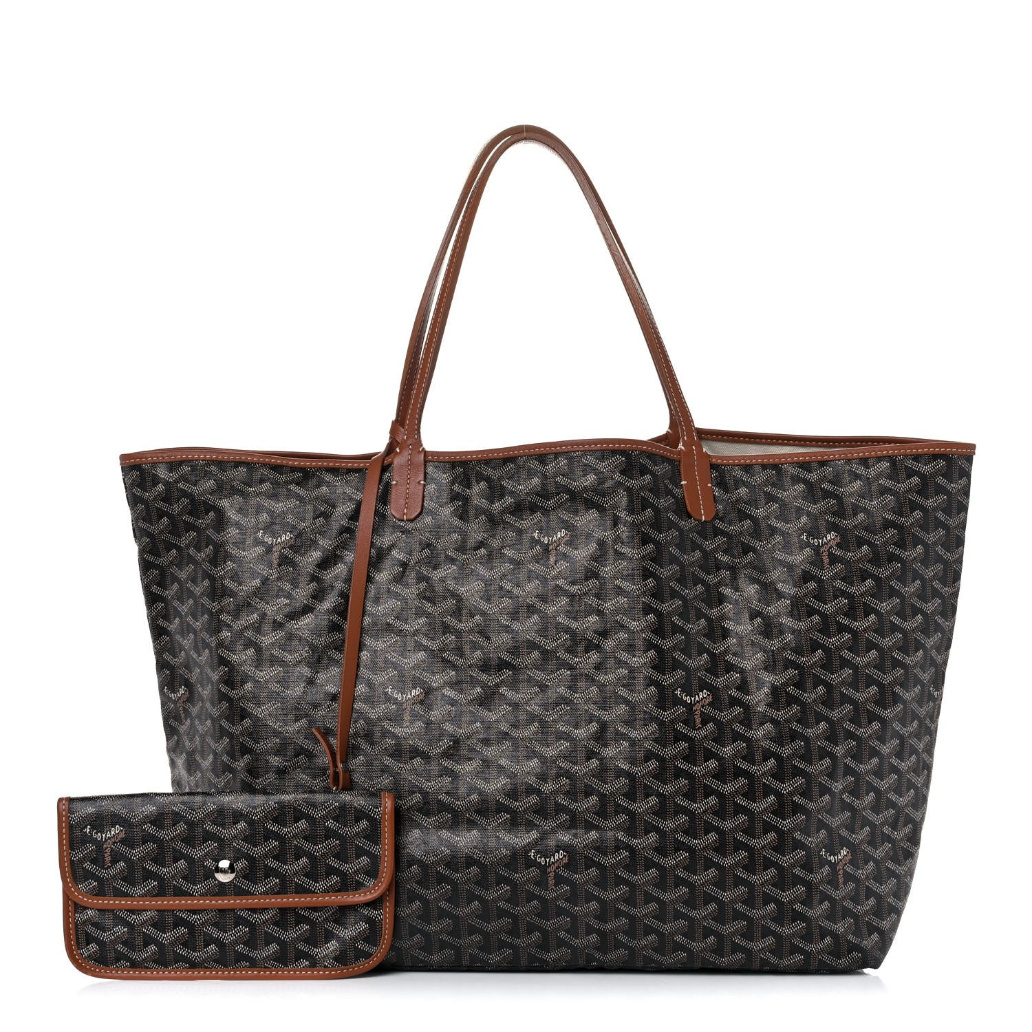 Goyard Goyardine Saint Louis GM Black Gold 1 of 17