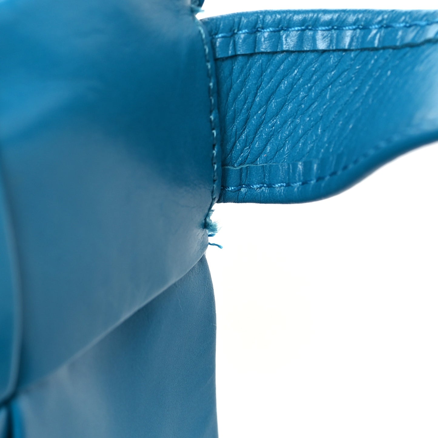 Paper Calfskin Intrecciato Cassette Belt Bag Blueprint
