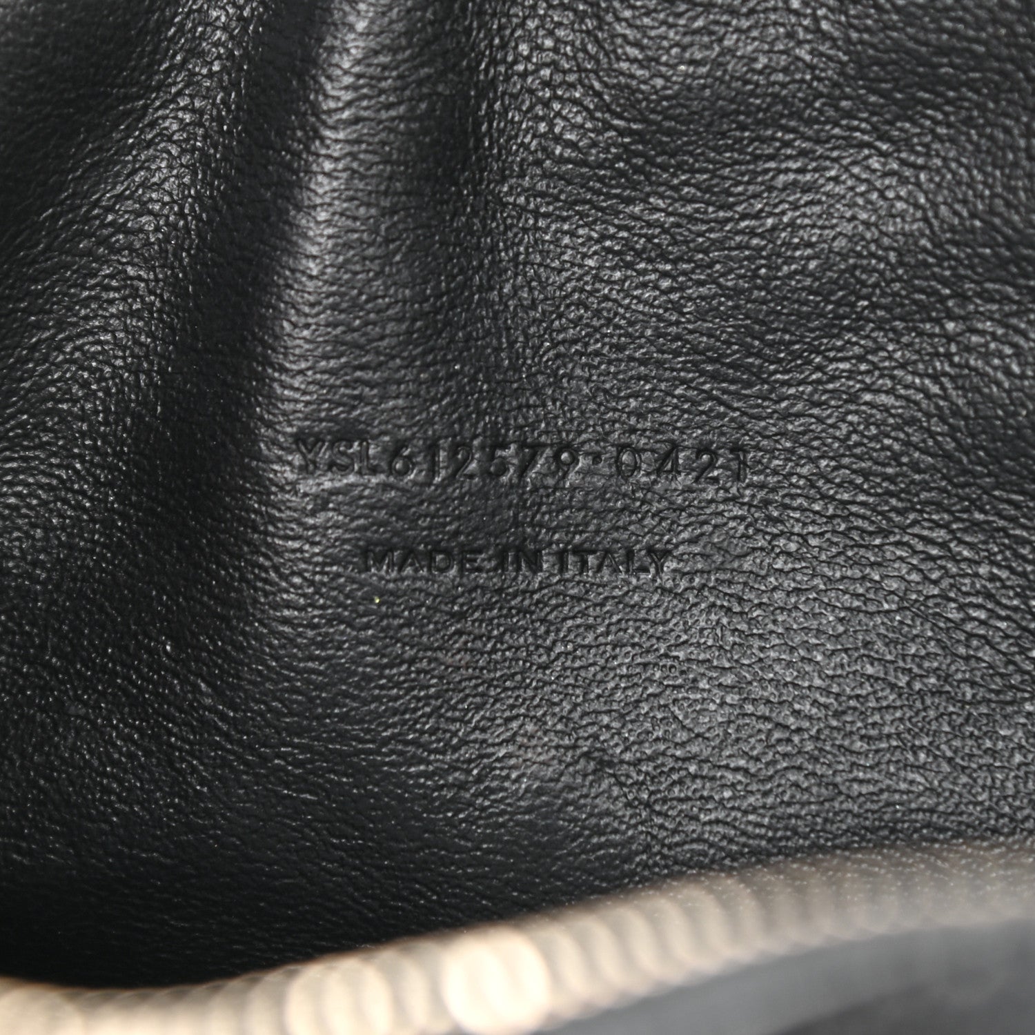 Saint Laurent Grain De Poudre Matelasse Monogram Mini Lou Camera Bag Black 7 of 12