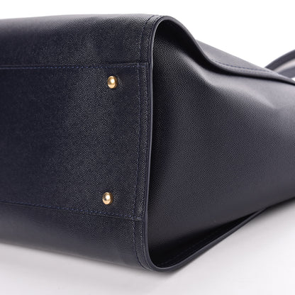 Chanel Caviar Medium Studded Deauville Tote Navy 10 of 11