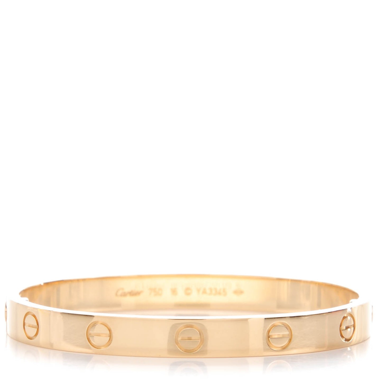 18K Yellow Gold LOVE Bracelet 16