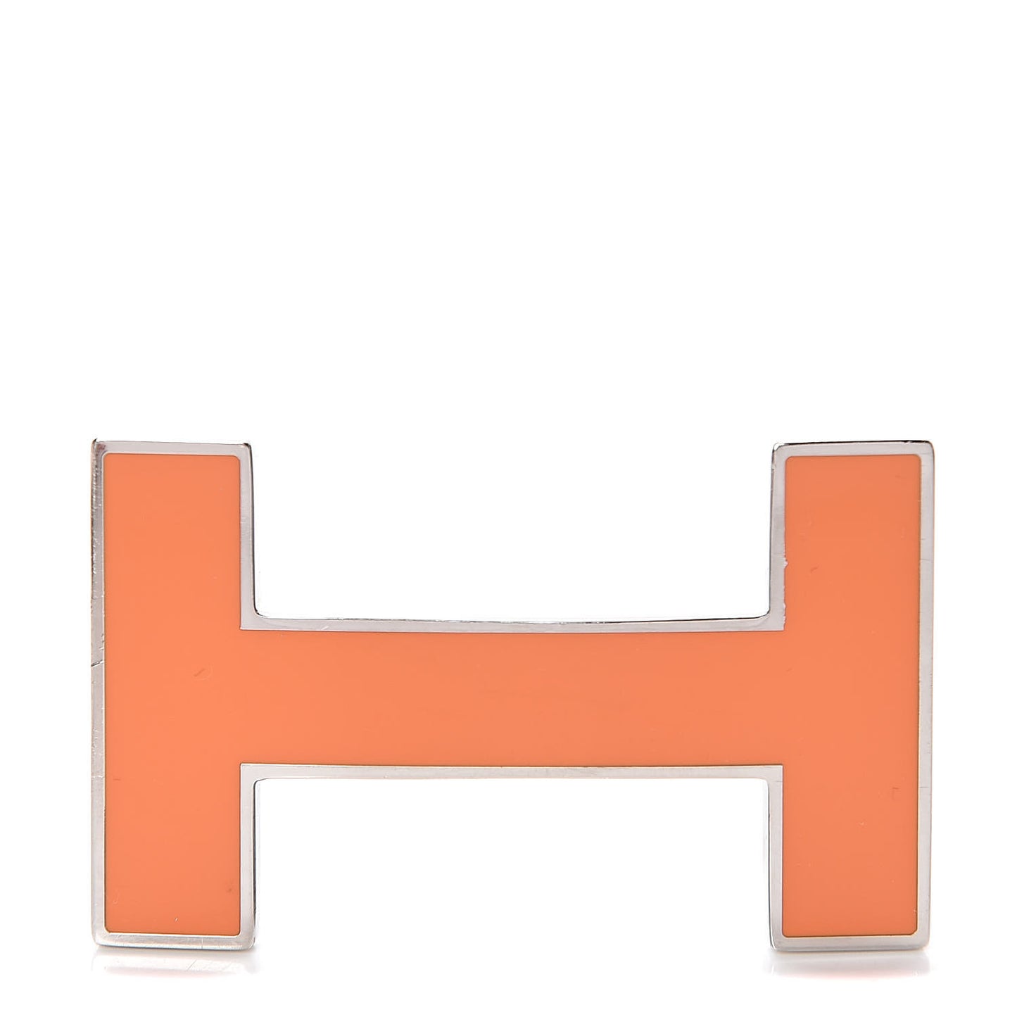 Enamel Quizz H Belt Buckle Orange