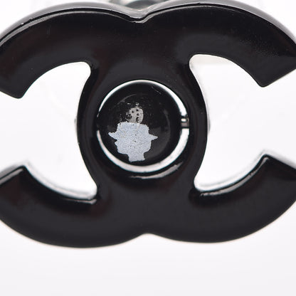 Chanel Resin CC Mademoiselle Earrings Black 6 of 6