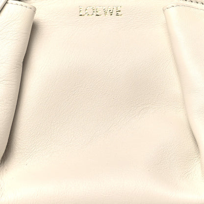 Loewe Shiny Nappa Calfskin Small Paseo Bag With Chain Soft White 7 of 10