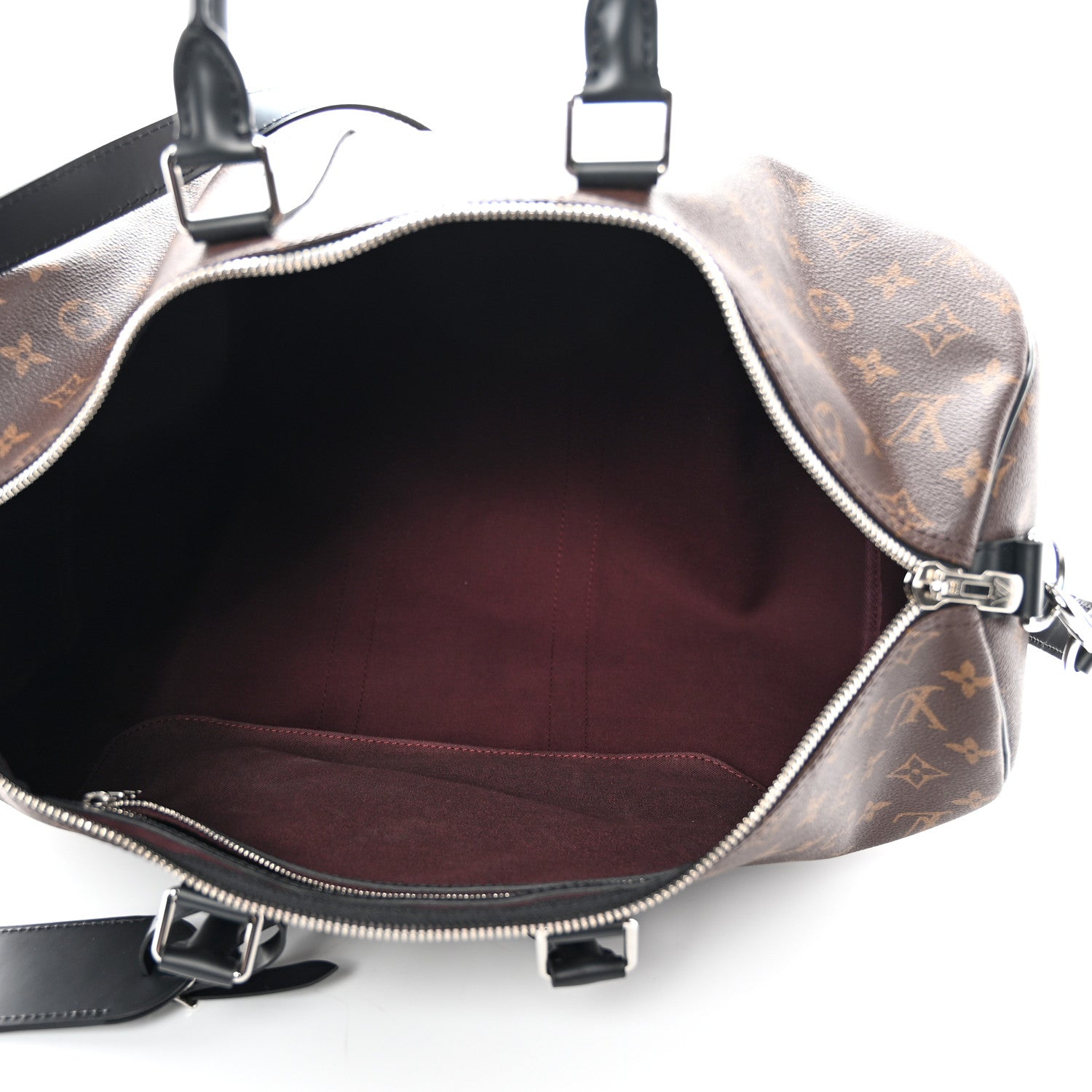 Louis Vuitton Monogram Macassar Keepall Bandouliere 45 7 of 18