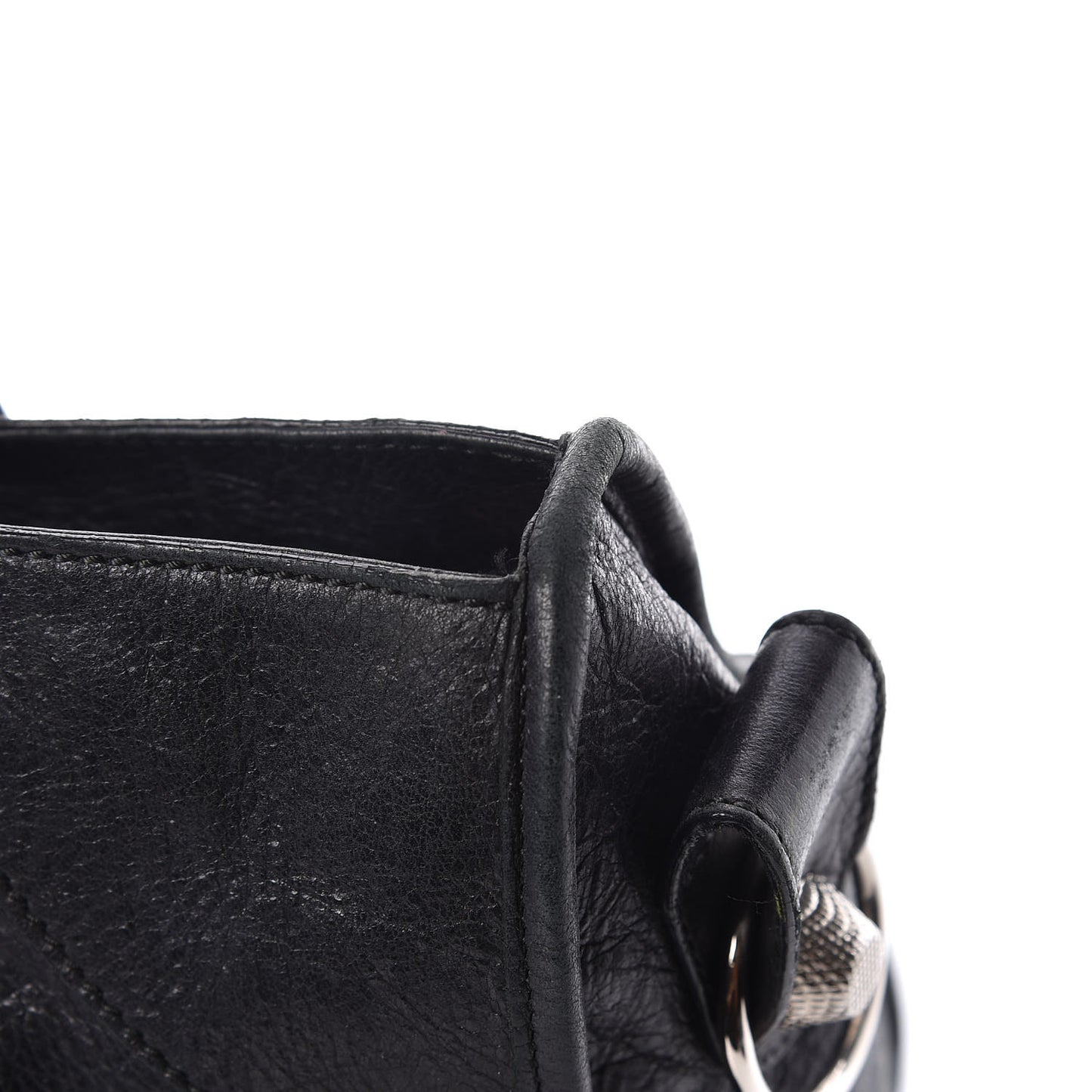 Agneau Giant 21 Silver Hardware Part Time Black
