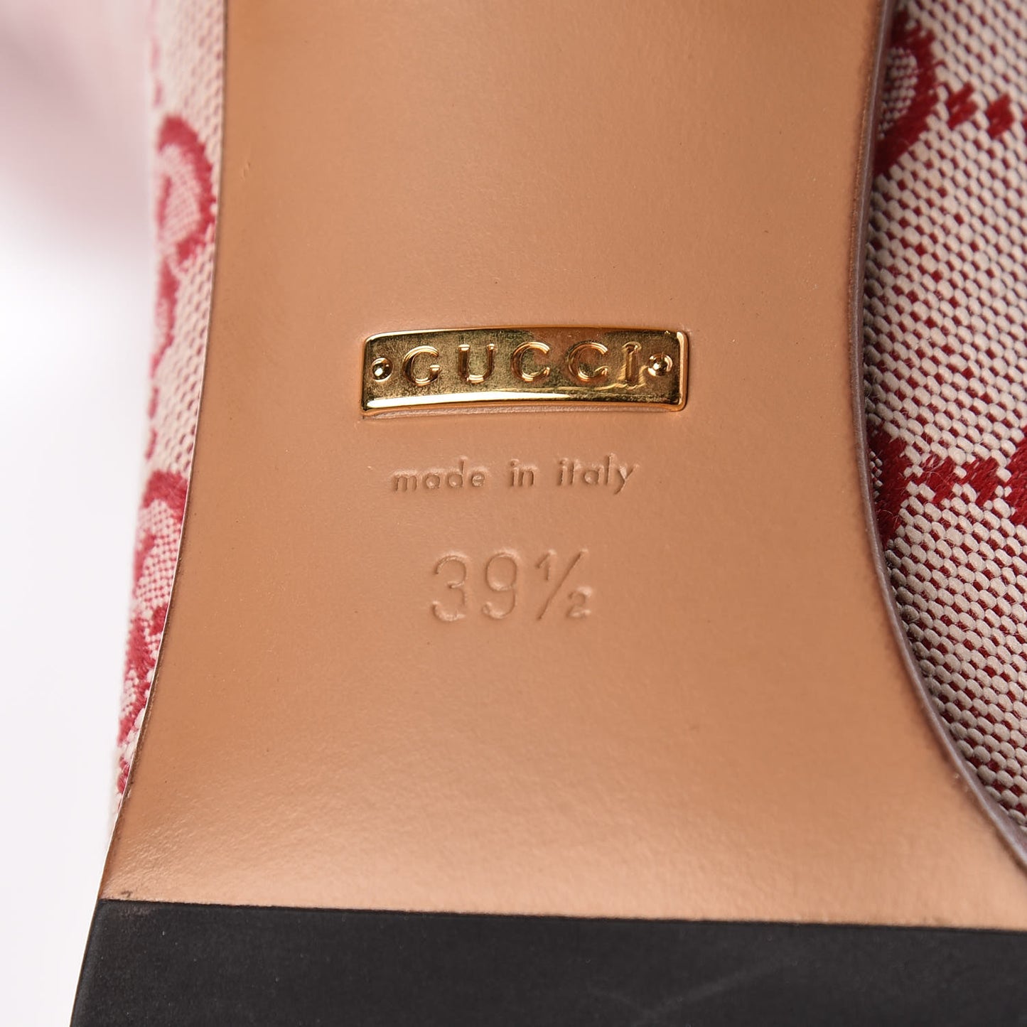 Monogram Over The Knee Boots 39.5 Gardenia Hibiscus Red
