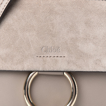 Chloe Suede Calfskin Mini Faye Bracelet Bag Motty Grey 8 of 13