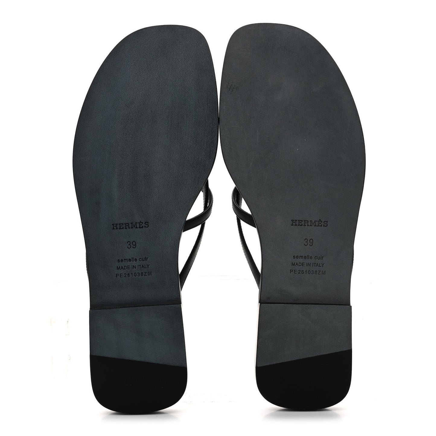 Calfskin Miss Sandals 39 Black