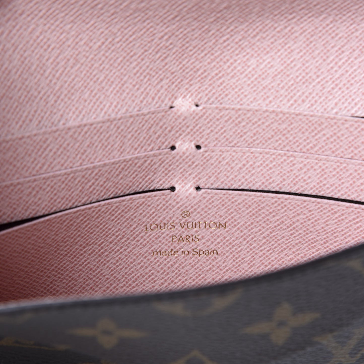 Monogram Jeanne Wallet Rose Ballerine
