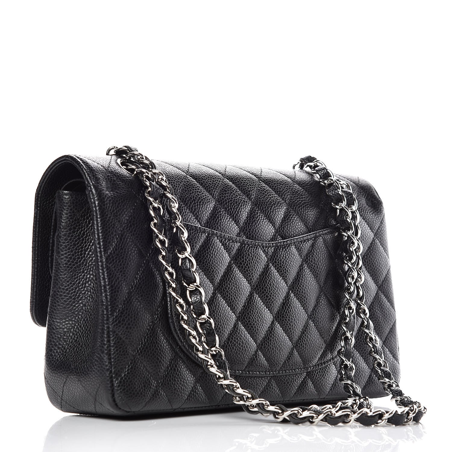 Chanel Caviar Quilted Medium Double Flap Black 3 of 18