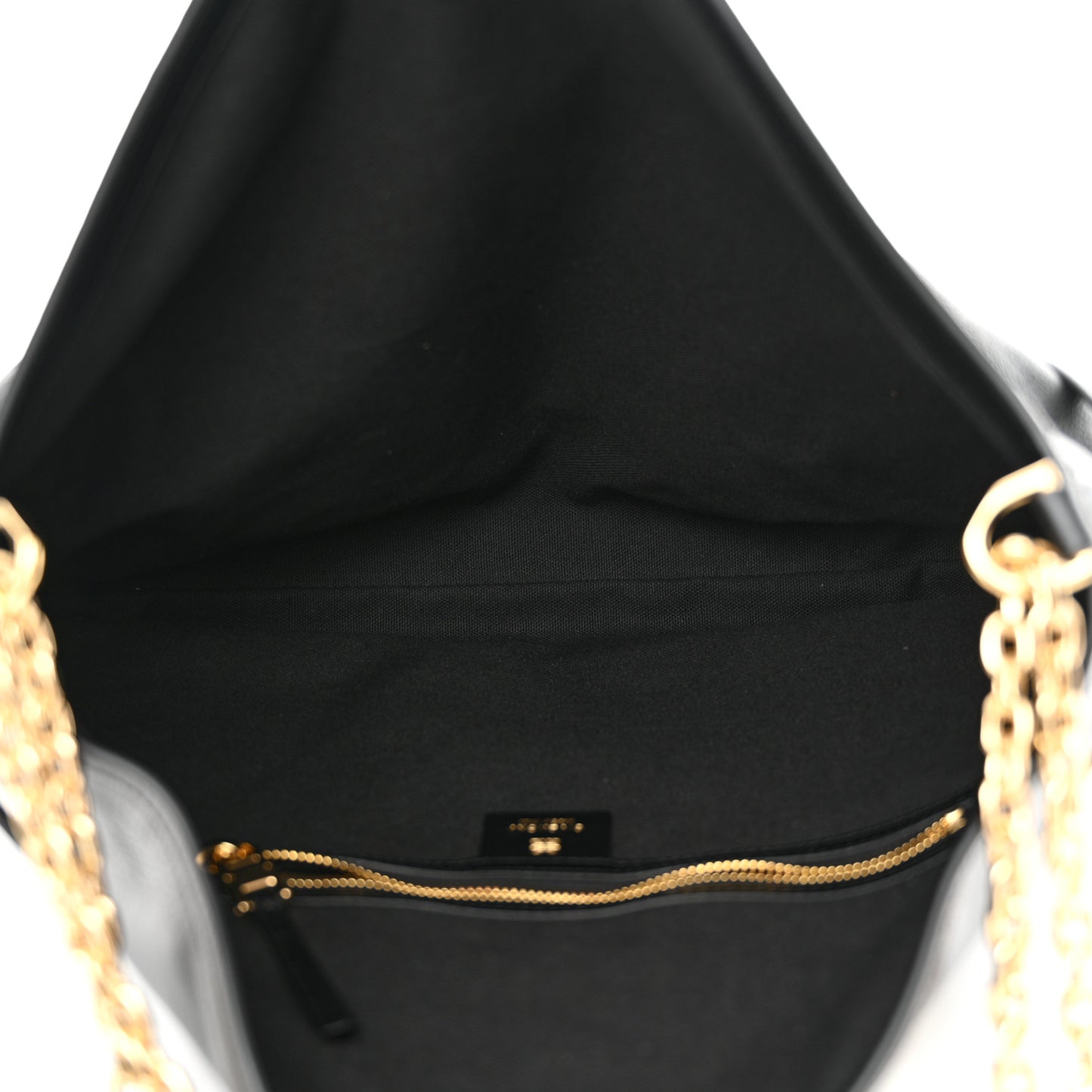 Tumbled Calfskin Medium Voyou Bag Black