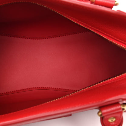 Balenciaga Grained Calfskin Neo Classic Gold Hardware S City Medium Red 4 of 4