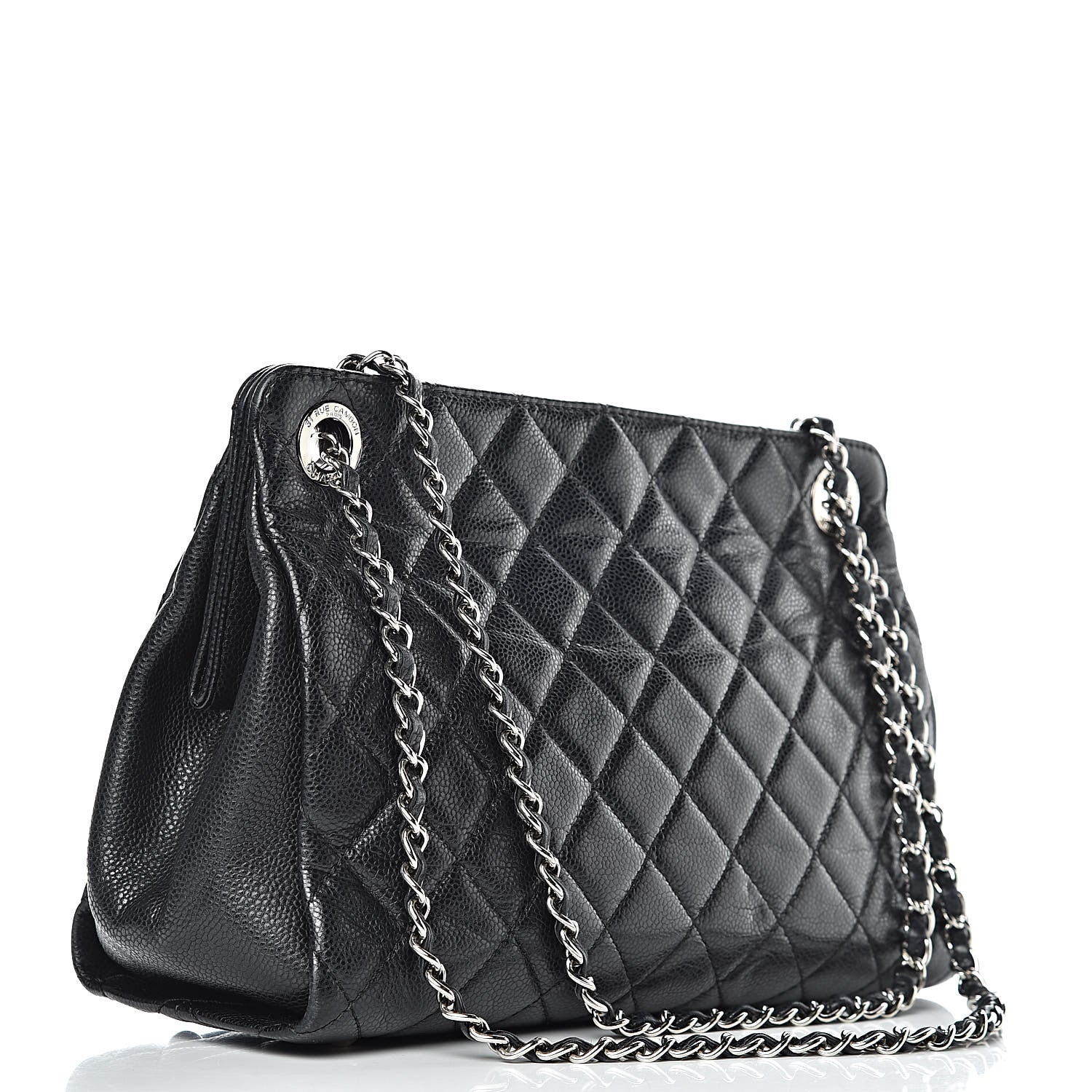 Chanel Caviar Quilted Timeless CC Shopping Tote Black 3 of 16