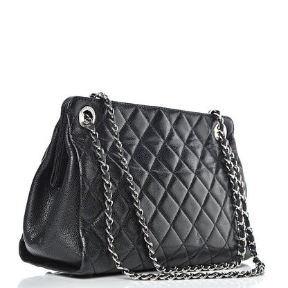 Chanel Caviar Quilted Timeless CC Shopping Tote Black 3 of 16