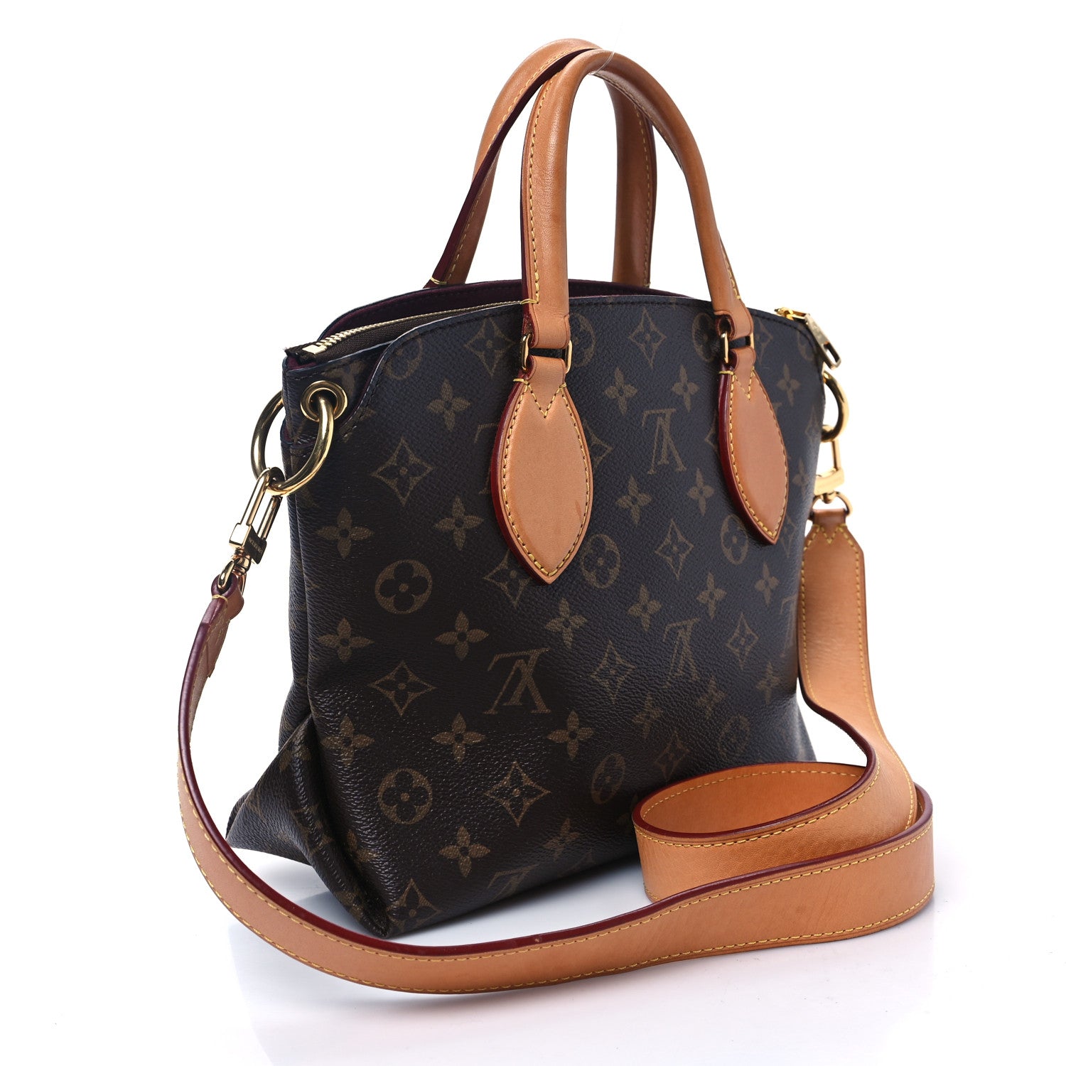 Louis Vuitton Monogram Flower Zipped Tote PM Beige 3 of 14