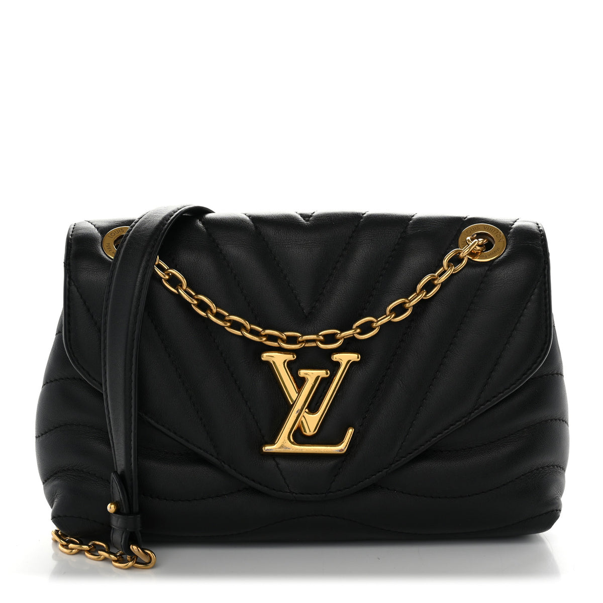 Louis Vuitton Calfskin LV New Wave Chain Bag Black 1 of 11