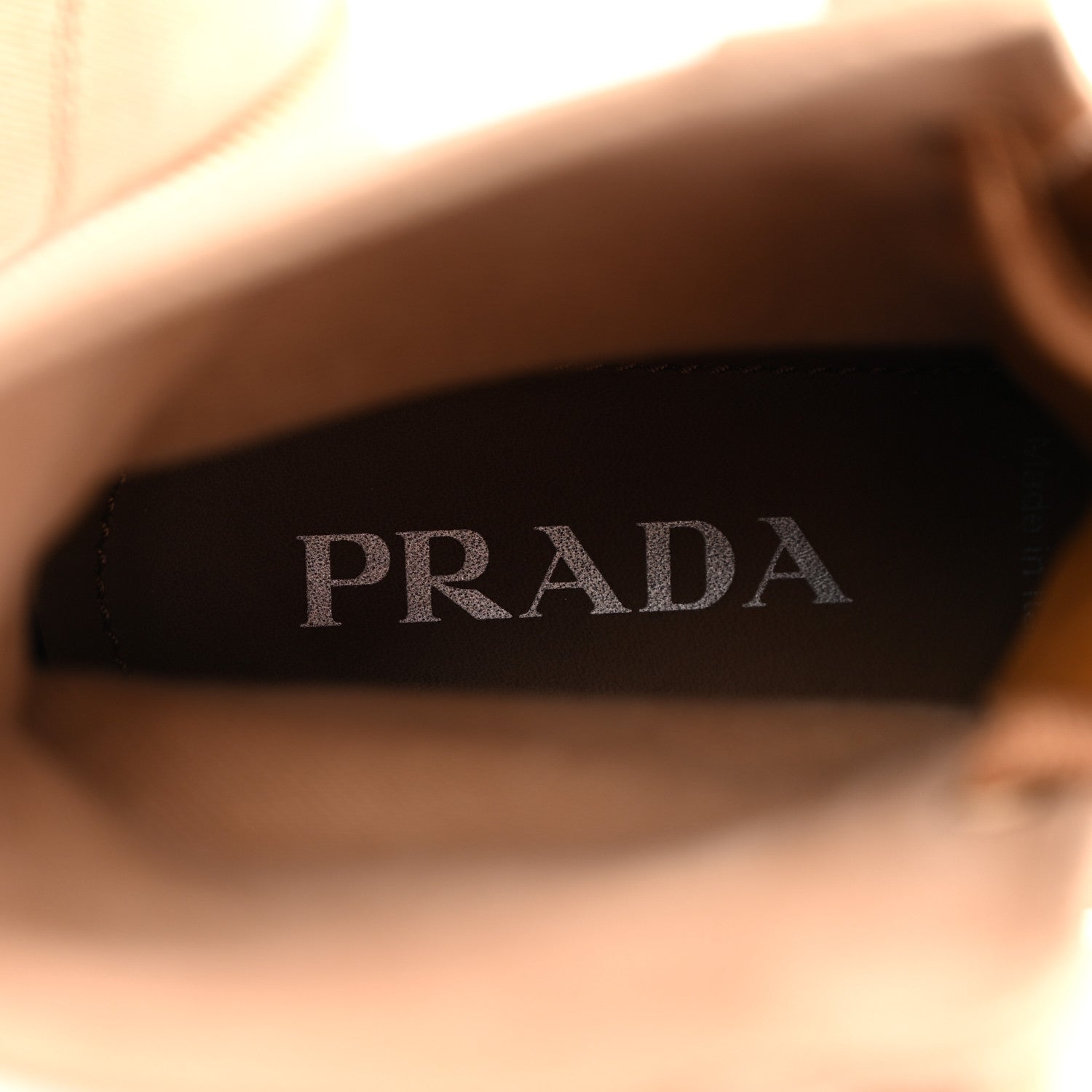 Prada Washed Denim Rocksand 45mm Combat Boots 39 Kaki 8 of 9