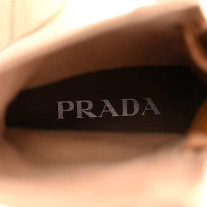 Prada Washed Denim Rocksand 45mm Combat Boots 39 Kaki 8 of 9