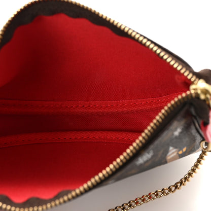 Louis Vuitton Monogram 2021 Christmas Animation London Mini Pochette Accessories Red 6 of 7