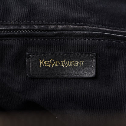 Saint Laurent Pebbled Lambskin Medium Easy Sac Dark Brown 8 of 9