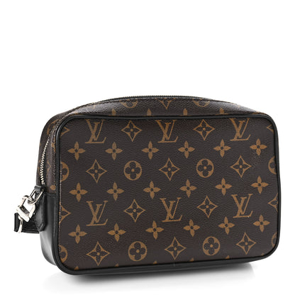 Louis Vuitton Monogram Macassar Kasai Clutch Black 4 of 9