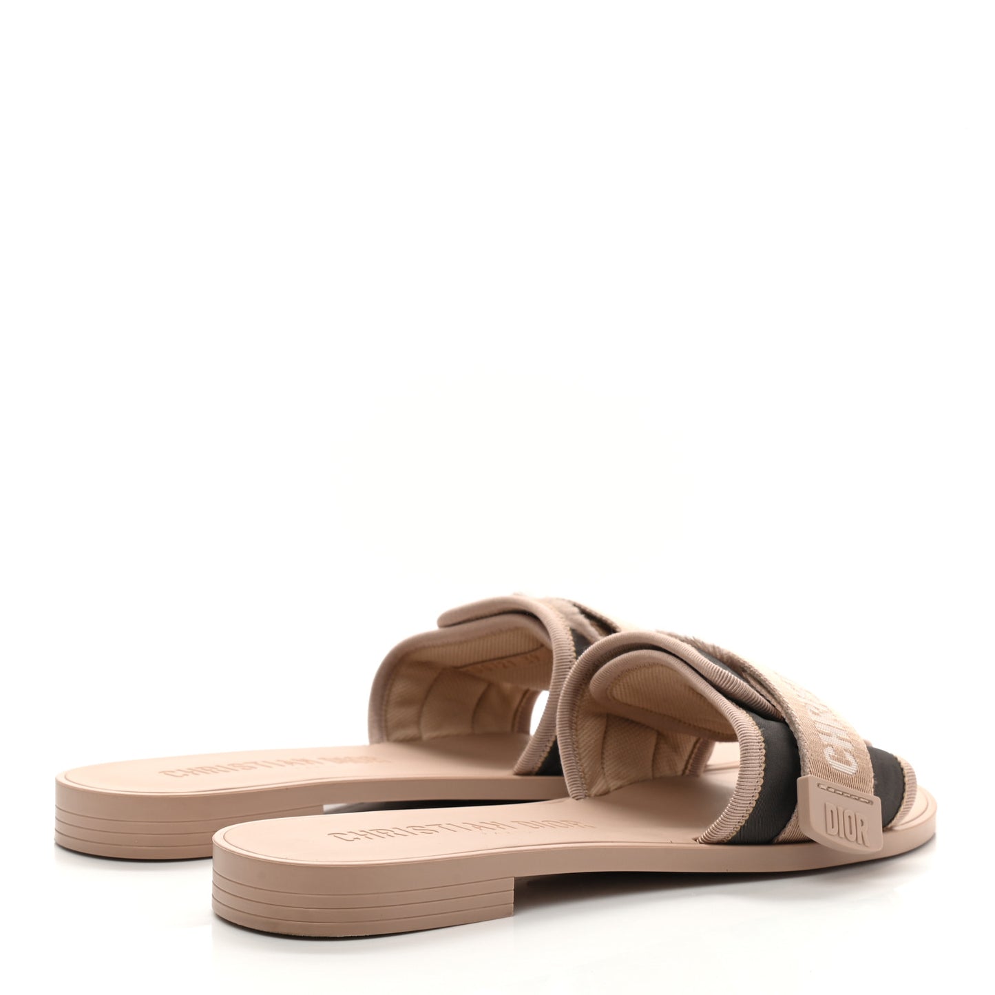 Nylon Camouflage Dio(r)evolution Slide Sandals 39 Nude