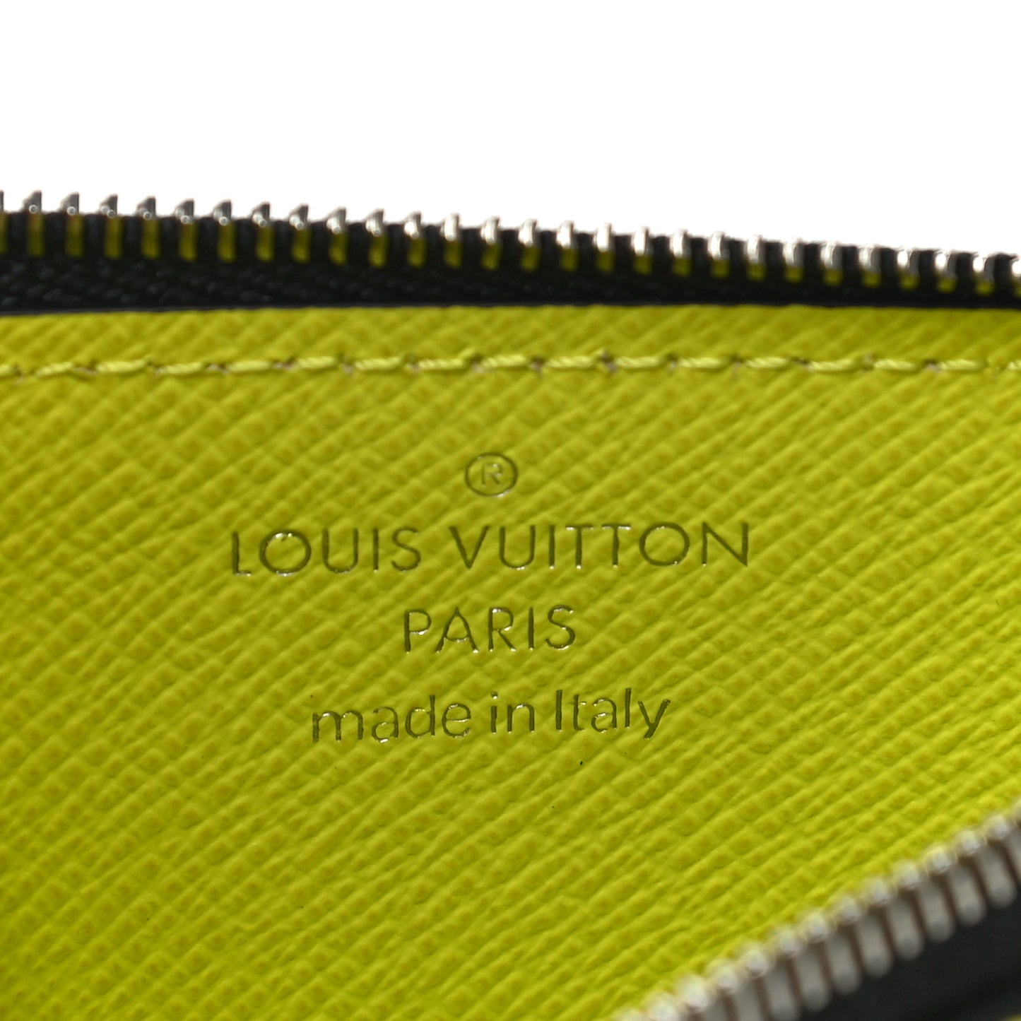 Monogram Taiga Coin Card Holder Yellow