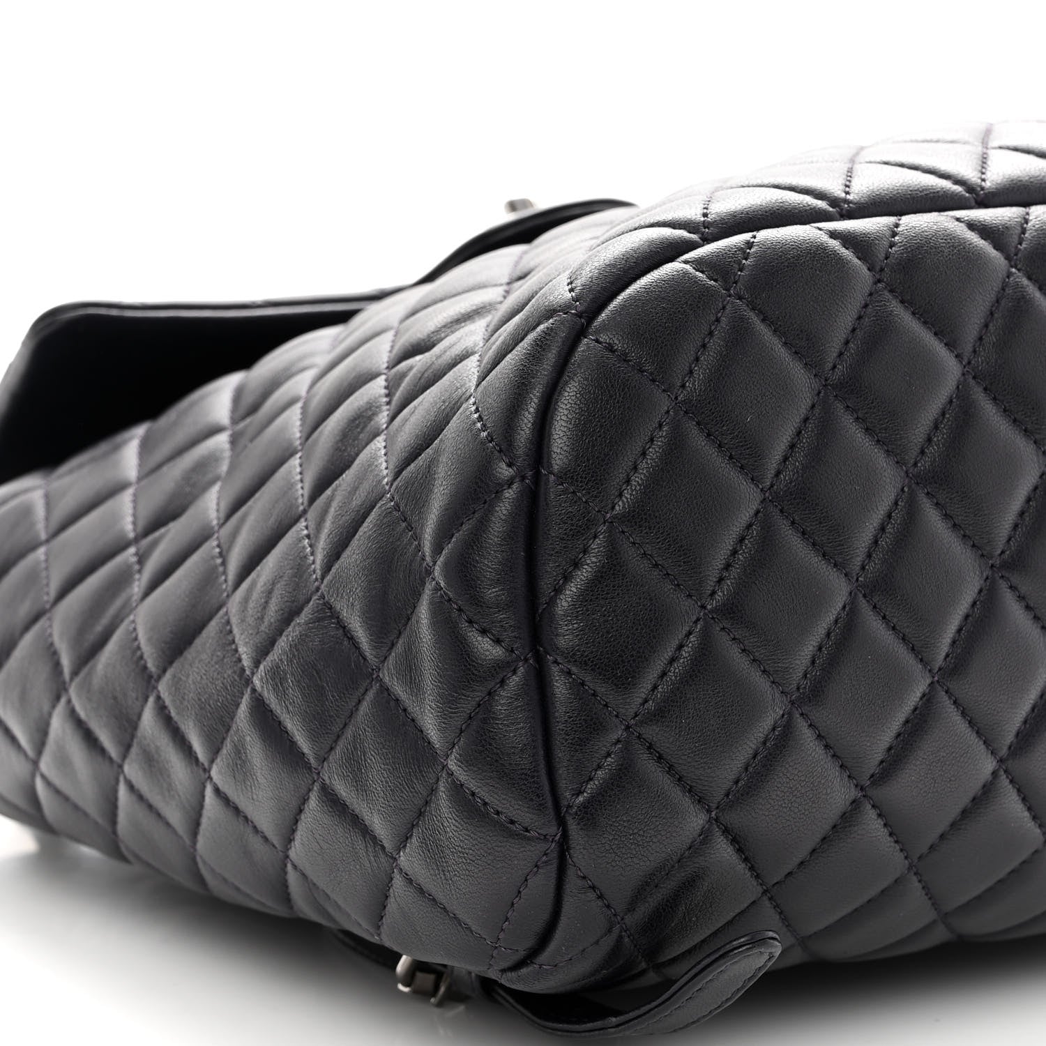 Chanel Calfskin Quilted Large Urban Spirit Backpack Dark Purple 9 of 12
