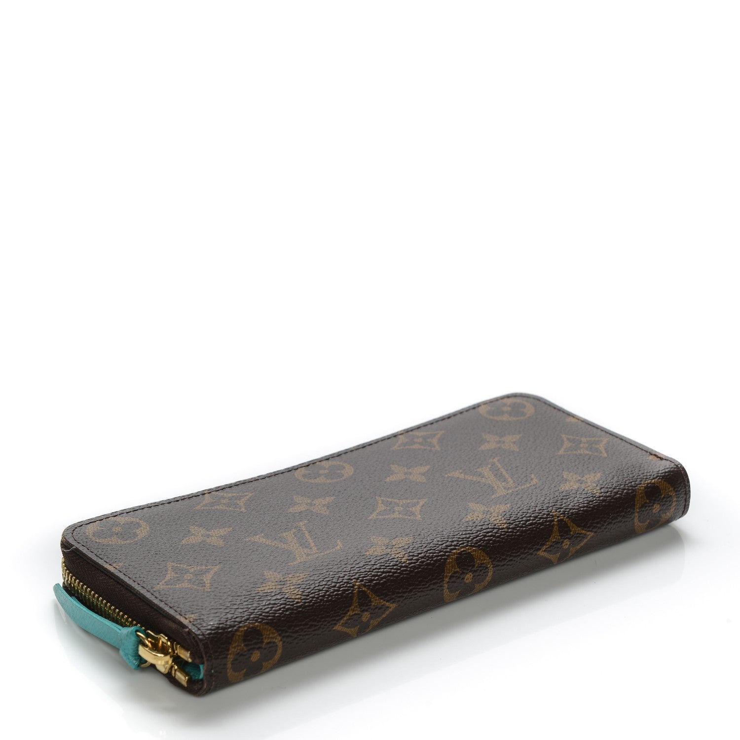 Louis Vuitton Monogram Clemence Wallet Turquoise 4 of 6