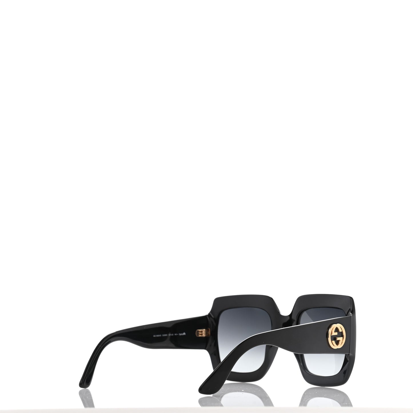 Acetate Square Frame Sunglasses GG3814S Black