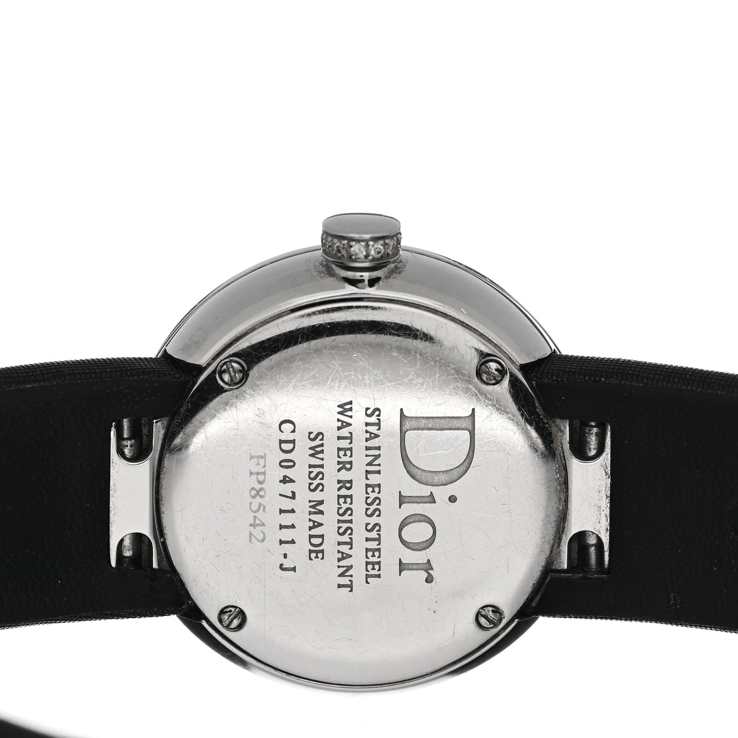 Stainless Steel Satin Diamond Bezel Mother of Pearl 25mm La D De Dior Quartz Watch