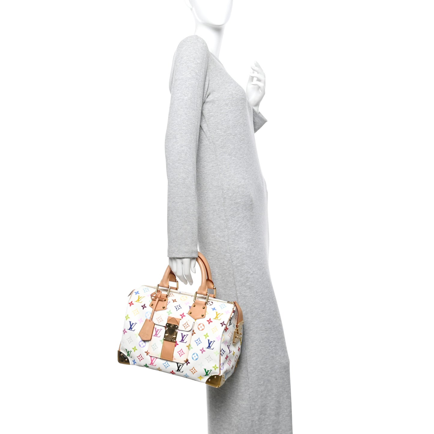 Monogram Multicolor Speedy 30 White