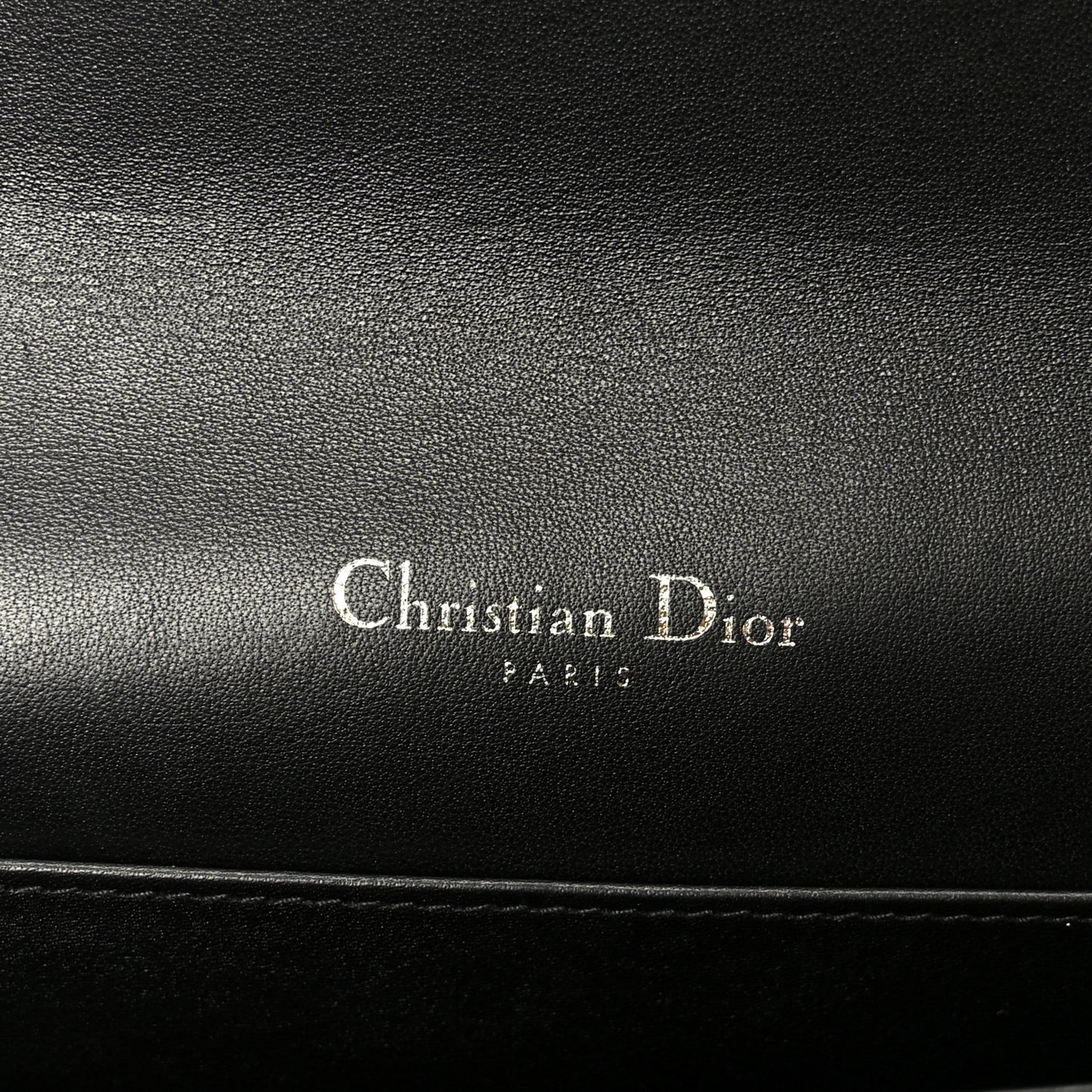 Patent Cannage Lady Dior Pouch Black