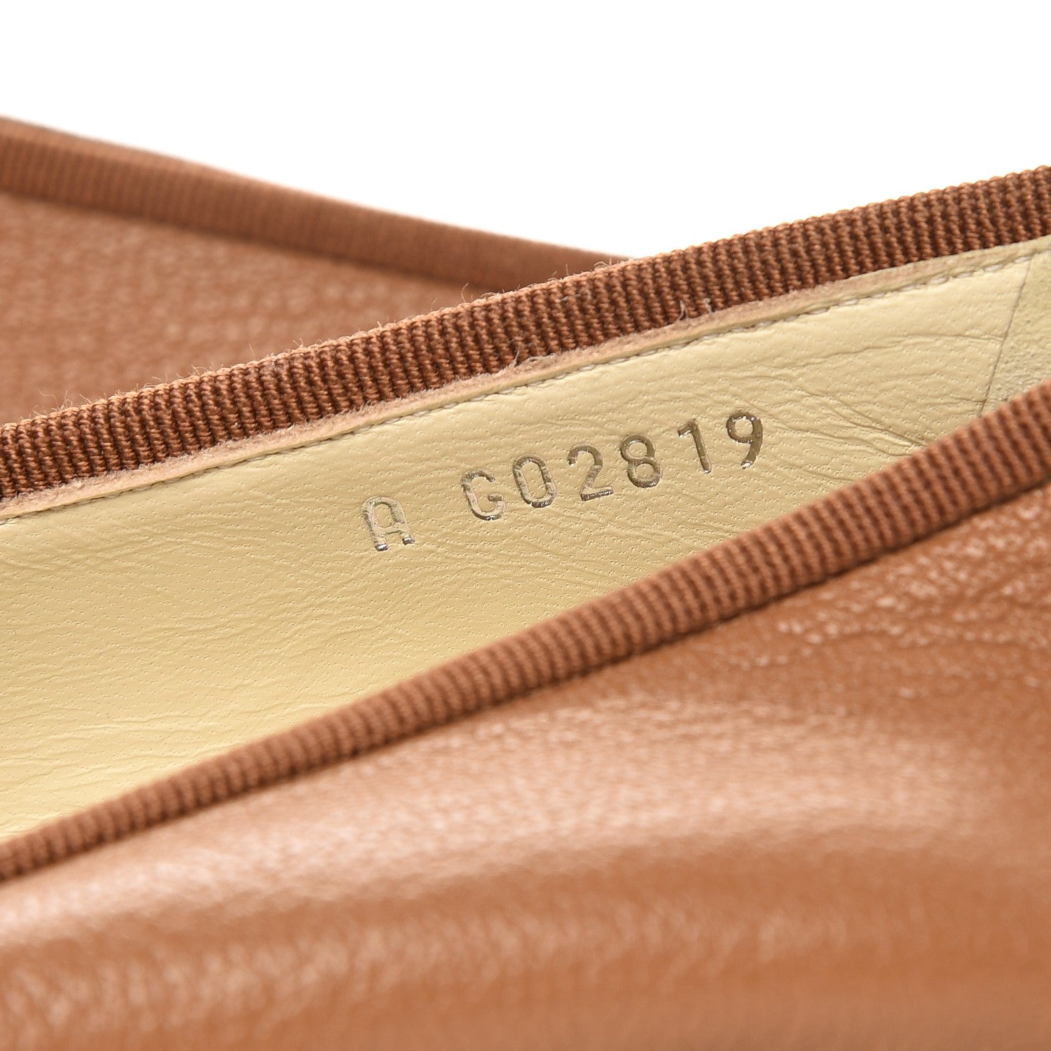 Chanel Patent Goatskin Cap Toe Ballerina Flats 37.5 Camel 7 of 9