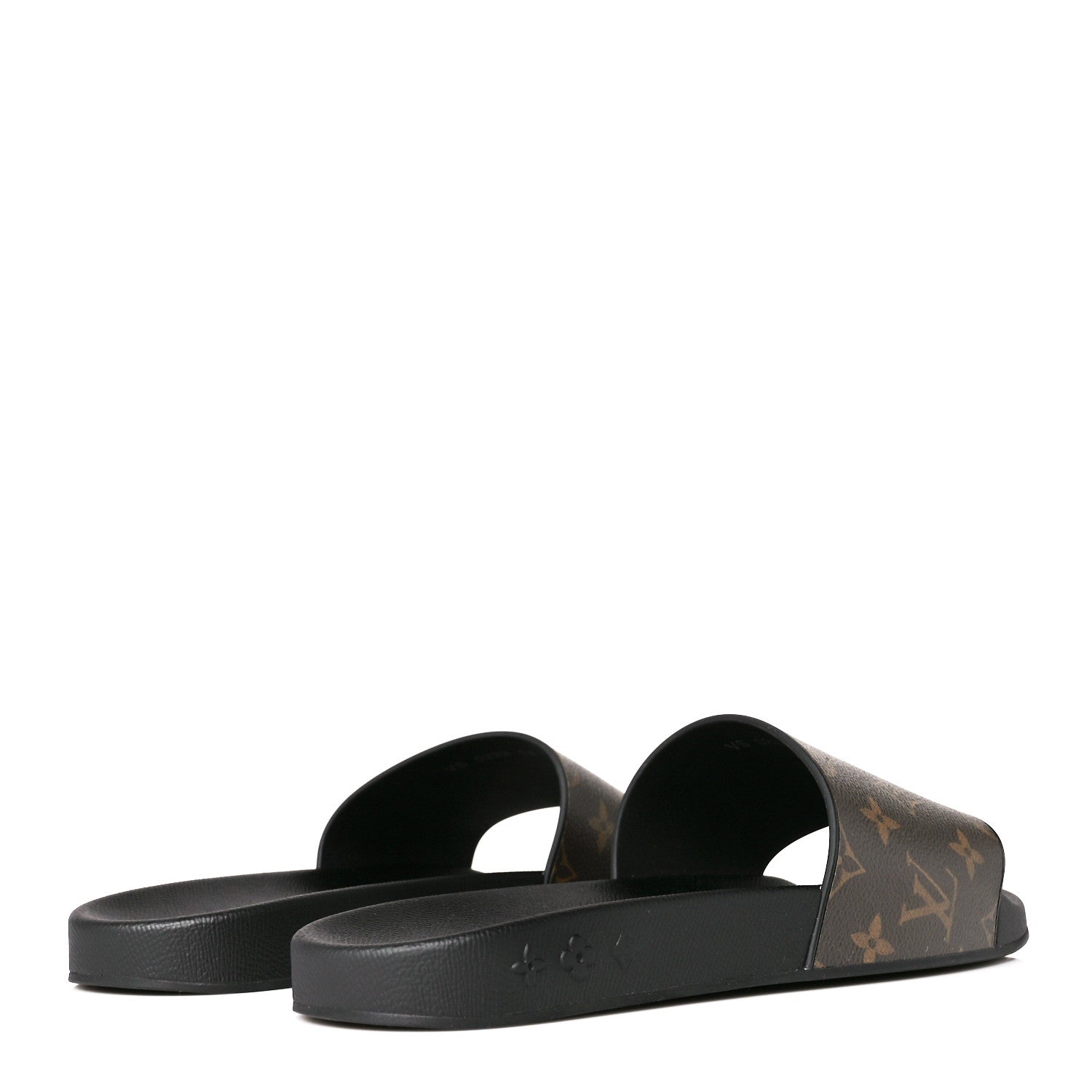 Louis Vuitton Rubber Monogram Mens Waterfront Mules 11 Macassar 4 of 10