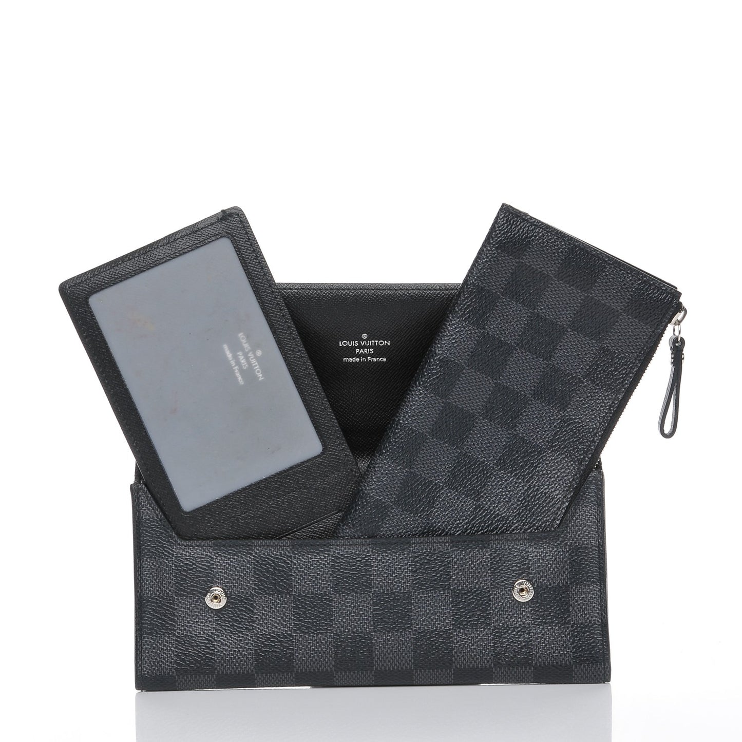 Damier Graphite Portefeuille Long Modulable Wallet