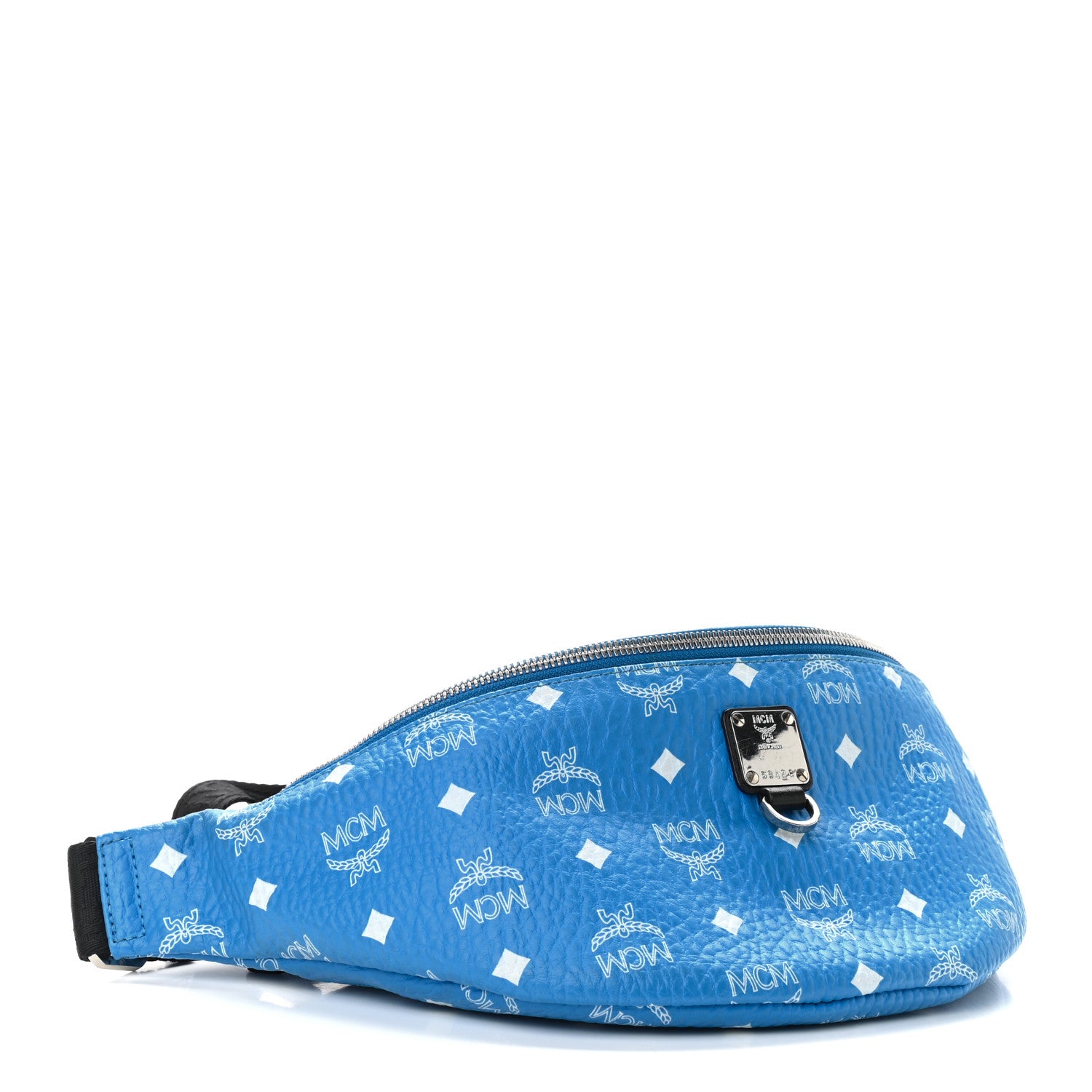 MCM Visetos Medium Stark Belt Bag Blue 4 of 9