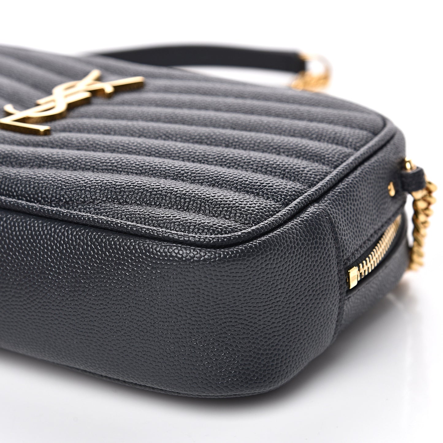 Grain De Poudre Matelasse Monogram Mini Lou Camera Bag Dark Smog