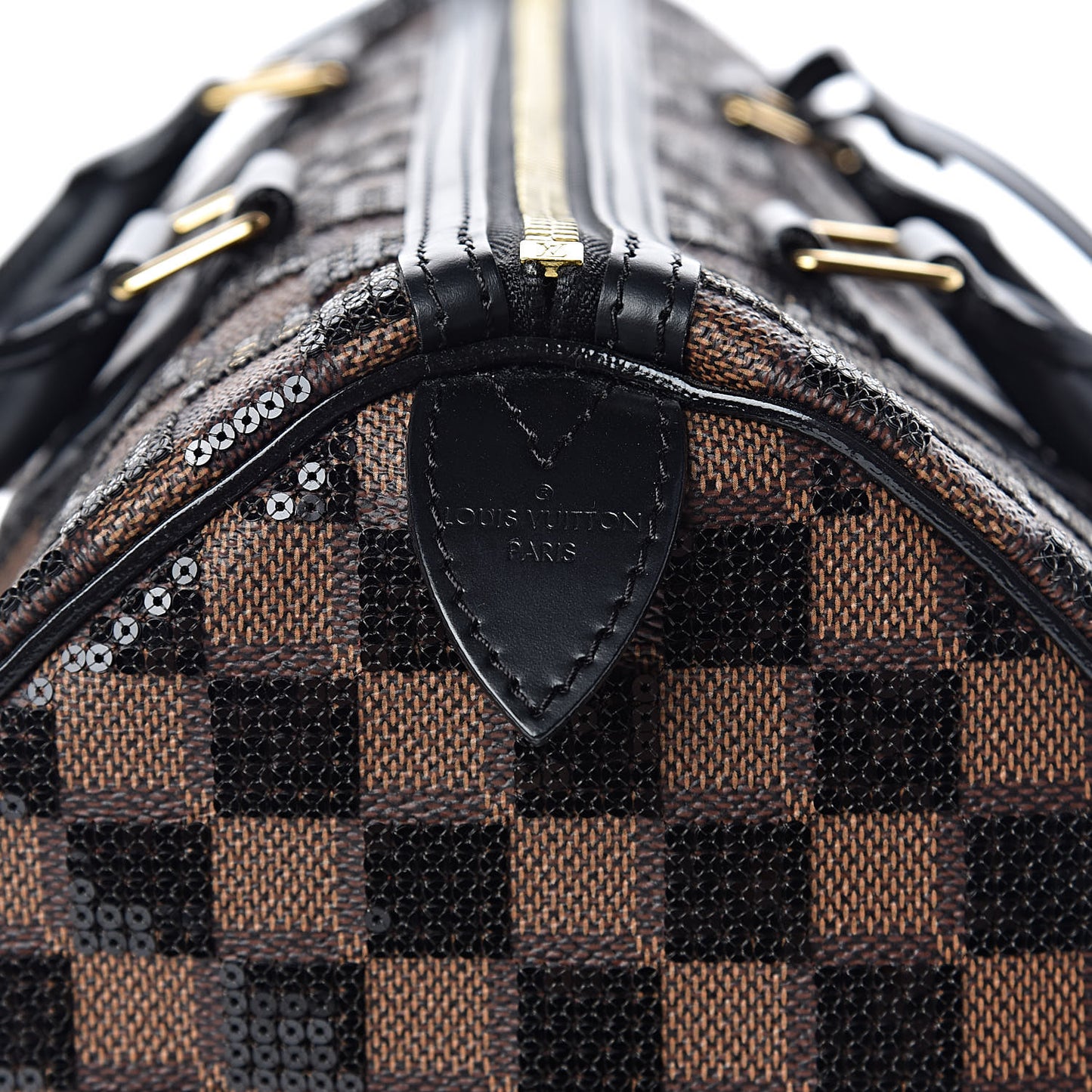 Damier Paillettes Speedy 30 Black