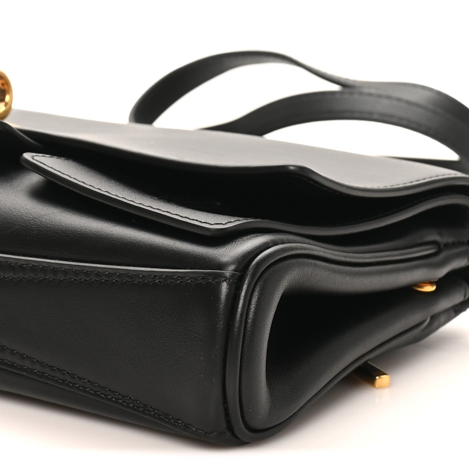 Balenciaga Smooth Calfskin Small Bel Air Clutch On Strap Black Black 9 of 9